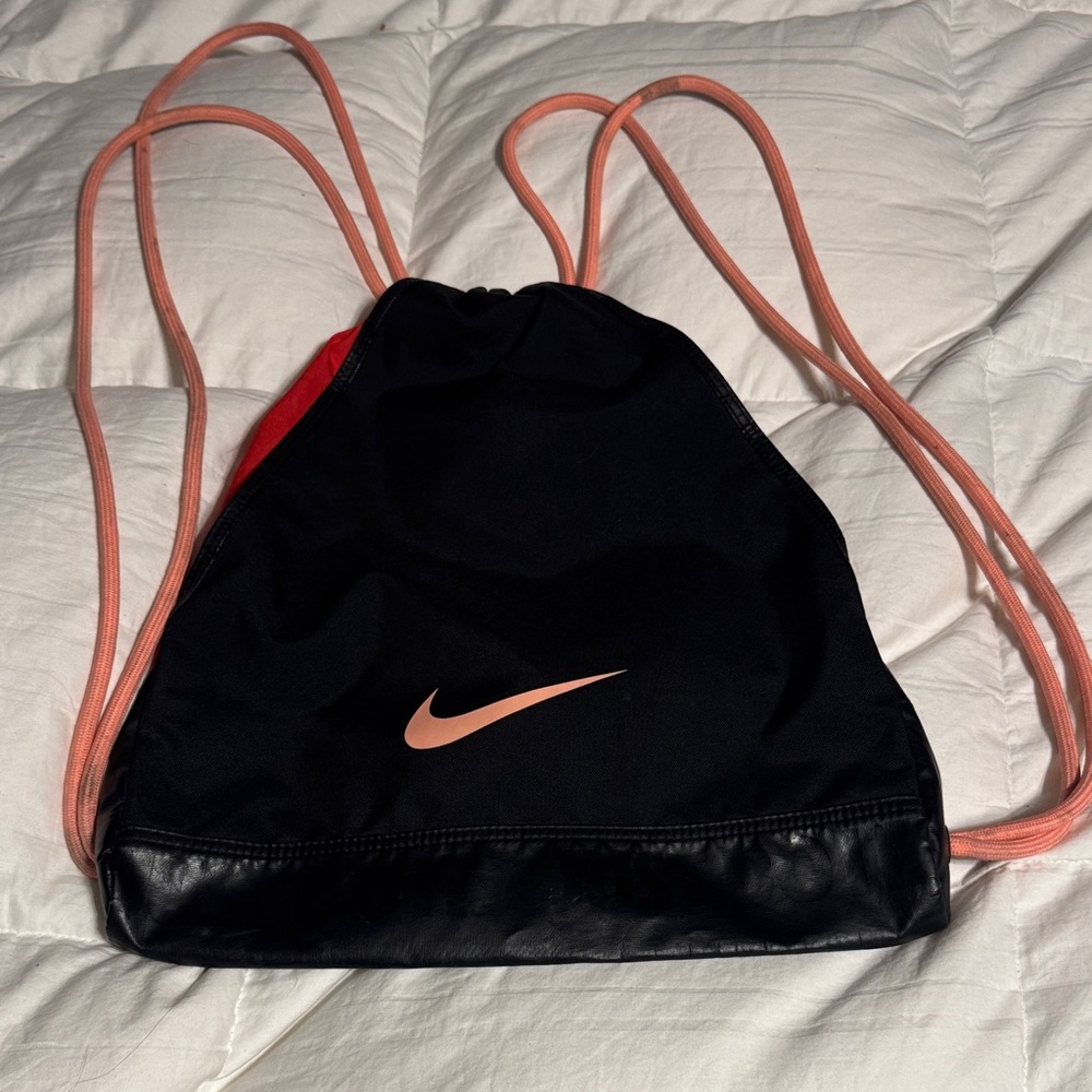 Nike Black and Pink Backpack